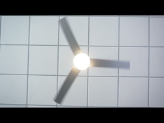 Современный светодиодный потолочный вентилятор с регулируемой яркостью, 6 скоростей, пульт дистанционного управления, 52 дюйма