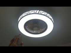 3-скоростной 20-дюймовый потолочный вентилятор со светодиодной подсветкой и ветрозащитным экраном