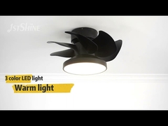 Декоративный тихий потолочный вентилятор для скрытого монтажа двигателя постоянного тока небольшой со светодиодным светом