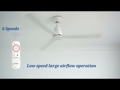 Бесшумный двигатель постоянного тока 5 скоростей 3 цвета изменить свет крытый потолочный вентилятор