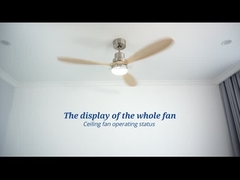 Цвет потолочного вентилятора 110v OEM умный твердый деревянный изменяя мотор AC