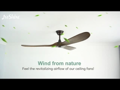 60 белого мотора Dc потолочного вентилятора дюймов света приведенного вентилятора тихого современного