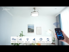 Невидимый потолочный вентилятор Умный Снижаемый светодиодный свет 3 ПК лезвия Внутренняя спальня