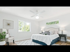 Традиционный 35W декоративный потолочный вентилятор тянуть цепь 4 MDF лезвия для спальни