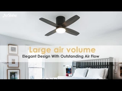 36 дюймовый современный светодиодный невидимый потолочный вентилятор мини 4 фанеры из фанеры с низким профилем