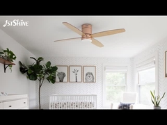 Удаленный потолочный вентилятор с светодиодной низкой профиль спальни Mdf Blade Quiet Dc Motor