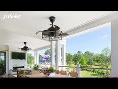 42 дюймовый фермерский дом E27 Современный светодиодный невидимый потолочный вентилятор