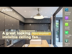 42-дюймовый выдвижной потолочный вентилятор, двигатель постоянного тока с дистанционным управлением 6 скоростей