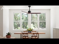 3 массивные деревянные лопатки ДЦ двигатель потолочный вентилятор с дистанционным управлением