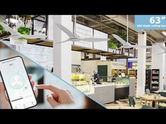 Белый потолочный вентилятор с дистанционным управлением DC двигатель 3 Пластиковый лезвие