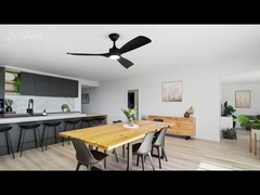 2 в 1 потолочный вентилятор с легким двигателем постоянного тока высокой скорости черный умный вентилятор