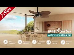 Тропический потолочный вентилятор 52 дюйма, 5 лопастей из ABS-пластика, двигатель постоянного тока, идеально подходит для любого интерьера, стремящегося к тропическому стилю