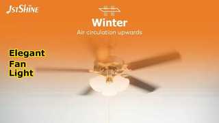 52-дюймовый потолочный вентилятор в европейском стиле с подсветкой