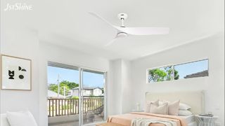 Modern 52 Inch Minimalist Ceiling Fan for Quiet Cooling