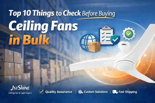 Последние новости компании о 10 вещей, которые нужно проверить перед покупкой потолочных вентиляторов