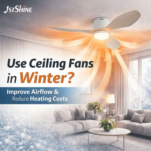 Последние новости компании о Можно ли использовать потолочный вентилятор зимой?