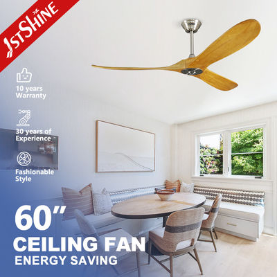 Качество  Hotel Decorative Wooden Blade Ceiling Fan With DC Motor Remote Control Фабрика