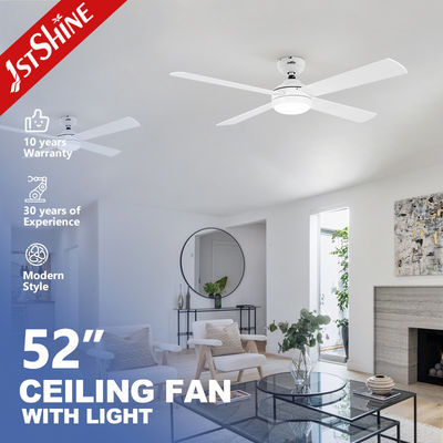 Качество  Dc Motor 6 Speeds Remote Control White Ceiling Fan With 4 MDF Blades Фабрика